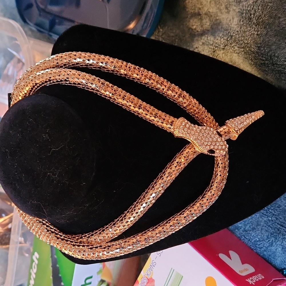 Gold Snake Magnetic Necklace